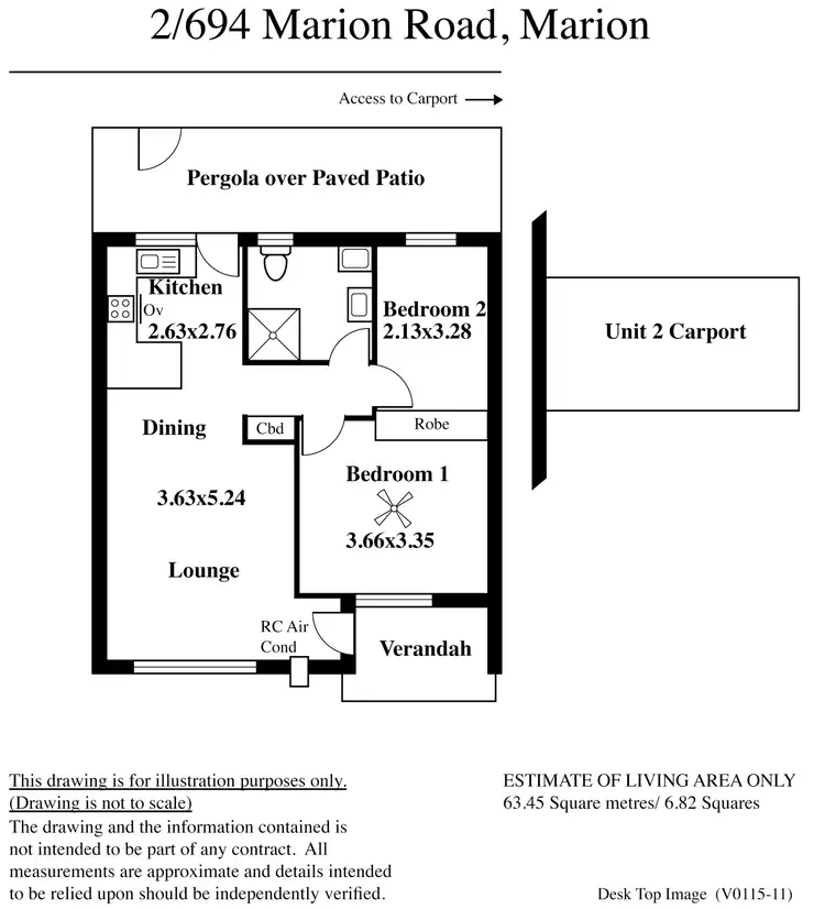 Floorplan of Homely house listing, 2/694 Marion Road, Marion SA 5043