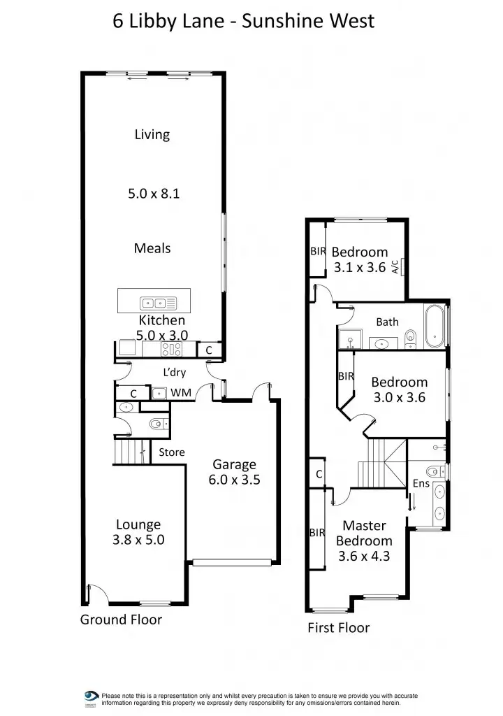 Floorplan of Homely house listing, 6 Libby Lane, Sunshine West VIC 3020