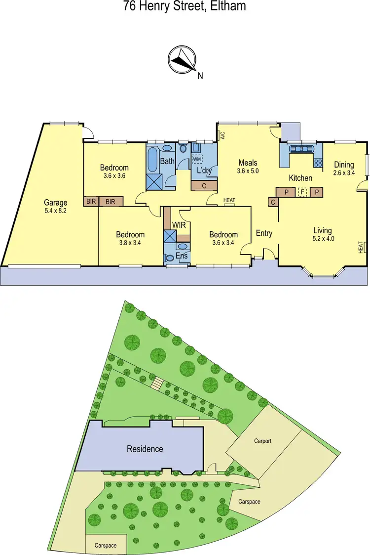 Floorplan of Homely house listing, 76 Henry Street, Eltham VIC 3095
