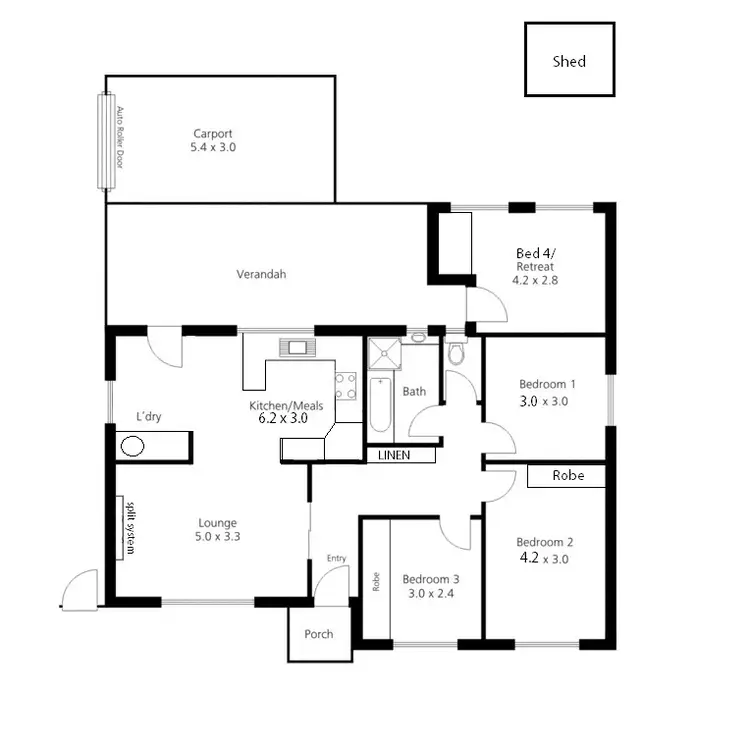 Floorplan of Homely house listing, 16 Maple Avenue, Klemzig SA 5087
