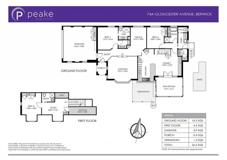 Floorplan of Homely house listing, 74a Gloucester Avenue, Berwick VIC 3806