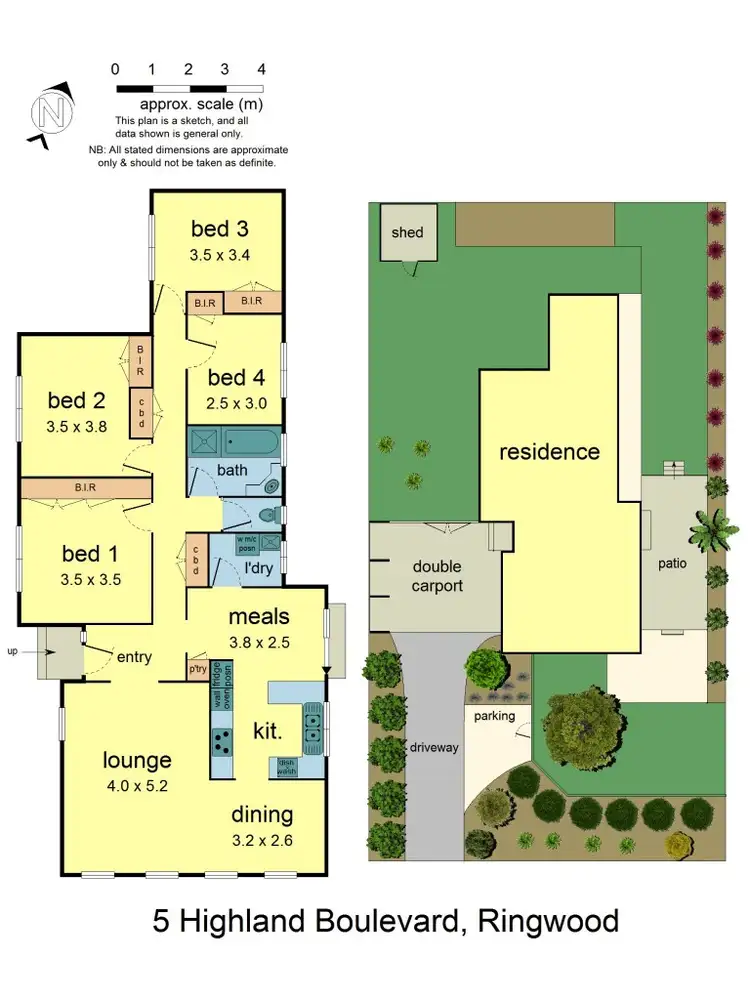 Floorplan of Homely house listing, 5 Highland Blvd, Ringwood VIC 3134