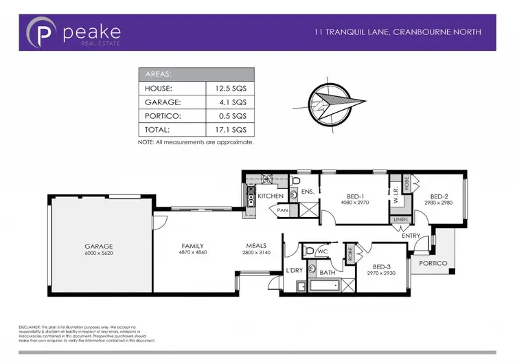 Floorplan of Homely house listing, 11 Tranquil Lane, Cranbourne North VIC 3977