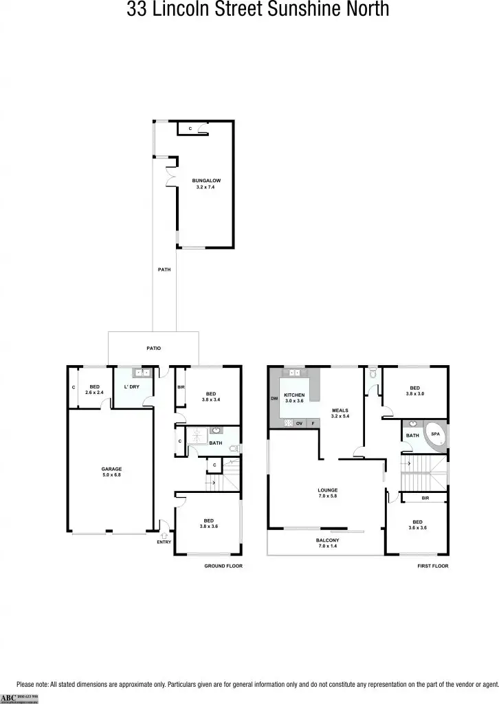 Floorplan of Homely house listing, 33 Lincoln Street, Sunshine North VIC 3020