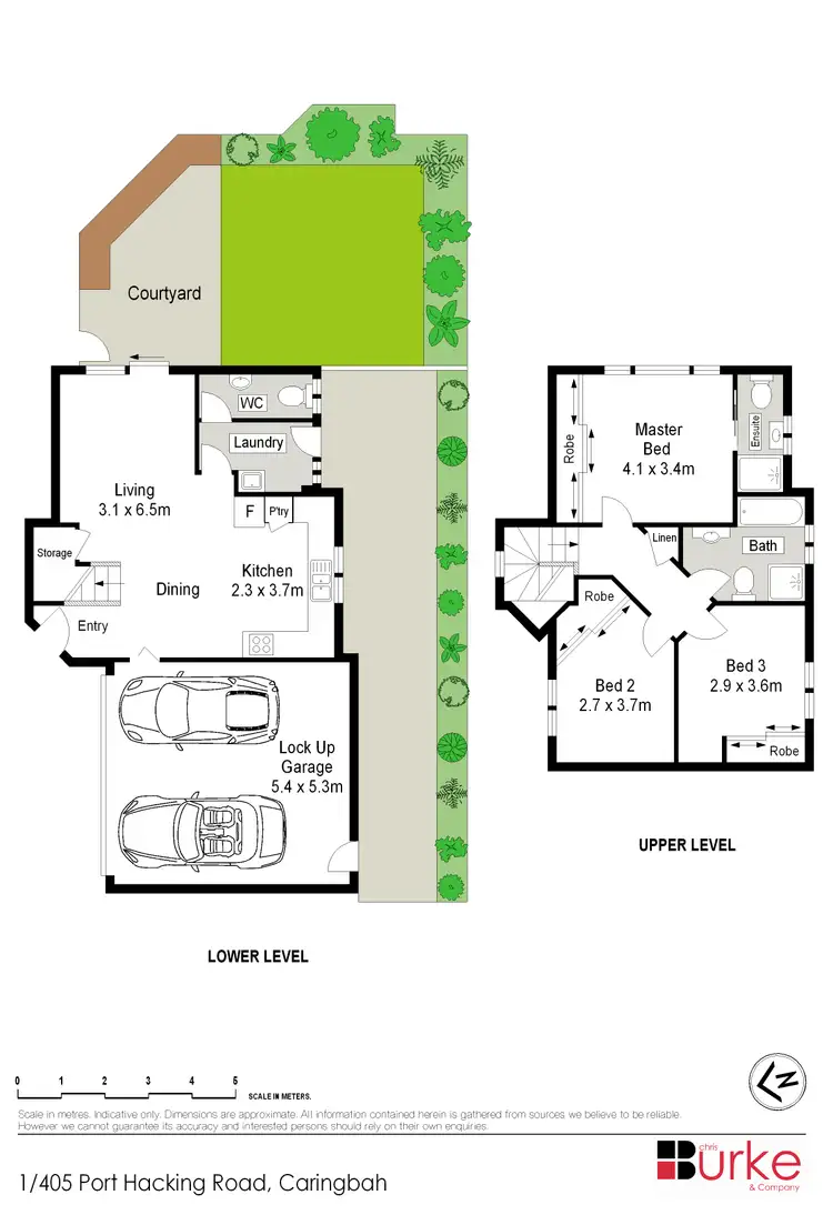 Floorplan of Homely townhouse listing, 1/405-407 Port Hacking Road, Caringbah South NSW 2229