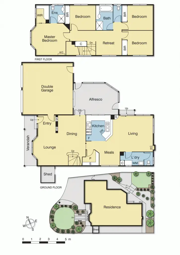 Floorplan of Homely house listing, 5 Dianella Place, Yallambie VIC 3085