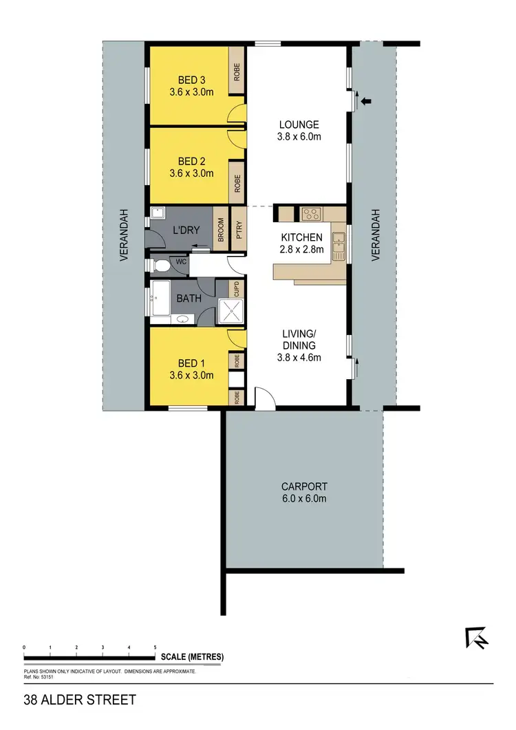Floorplan of Homely house listing, 38 Alder Street, Golden Square VIC 3555