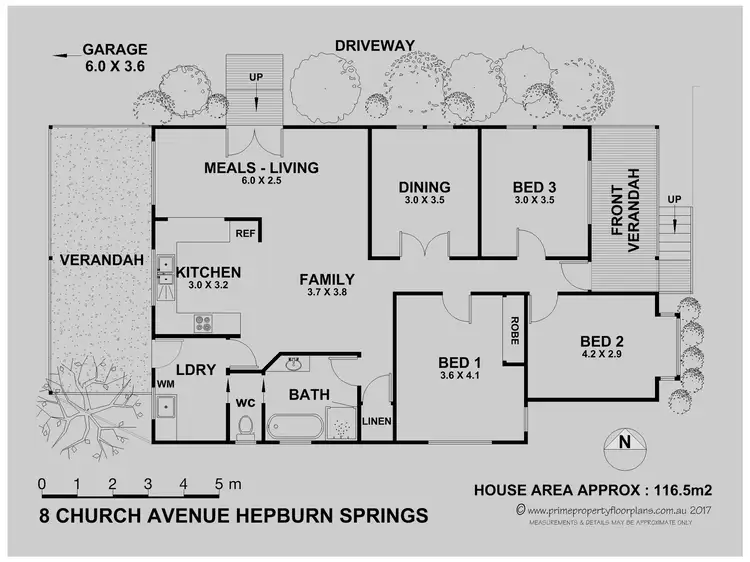 Floorplan of Homely house listing, 8 Church Avenue, Hepburn Springs VIC 3461