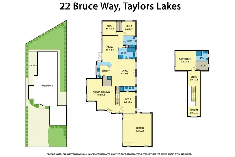 Floorplan of Homely house listing, 22 Bruce Way, Taylors Lakes VIC 3038