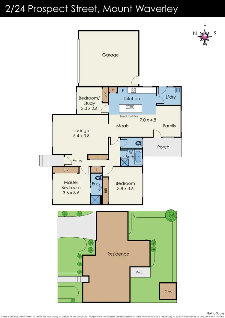 Floorplan of Homely unit listing, 2/24 Prospect Street, Mount Waverley VIC 3149