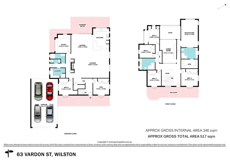 Floorplan of Homely house listing, 63 Vardon Street, Wilston QLD 4051