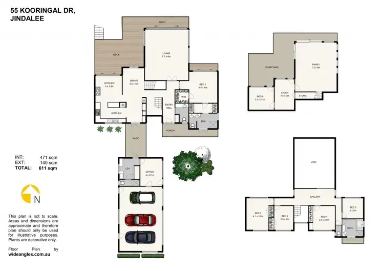 Floorplan of Homely house listing, 55 Kooringal Drive, Jindalee QLD 4074