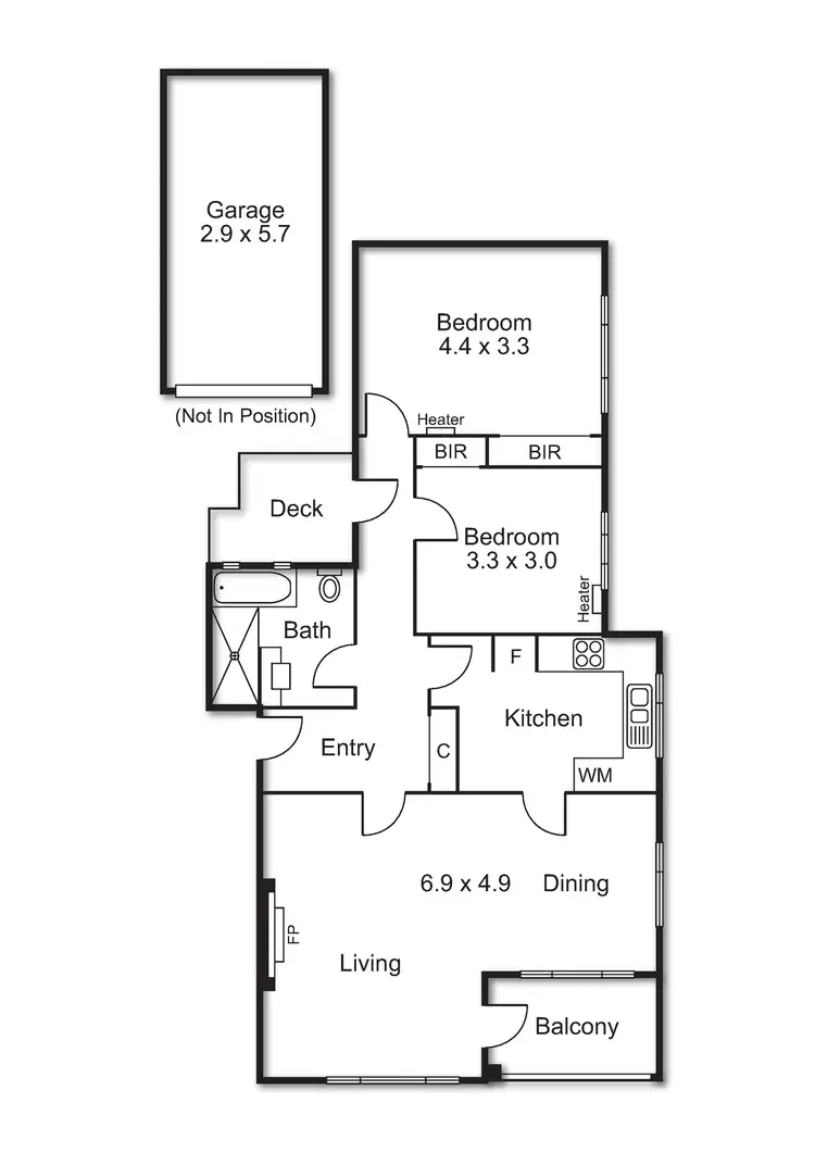 Floorplan of Homely apartment listing, 4/141 Centre Road, Brighton East VIC 3187