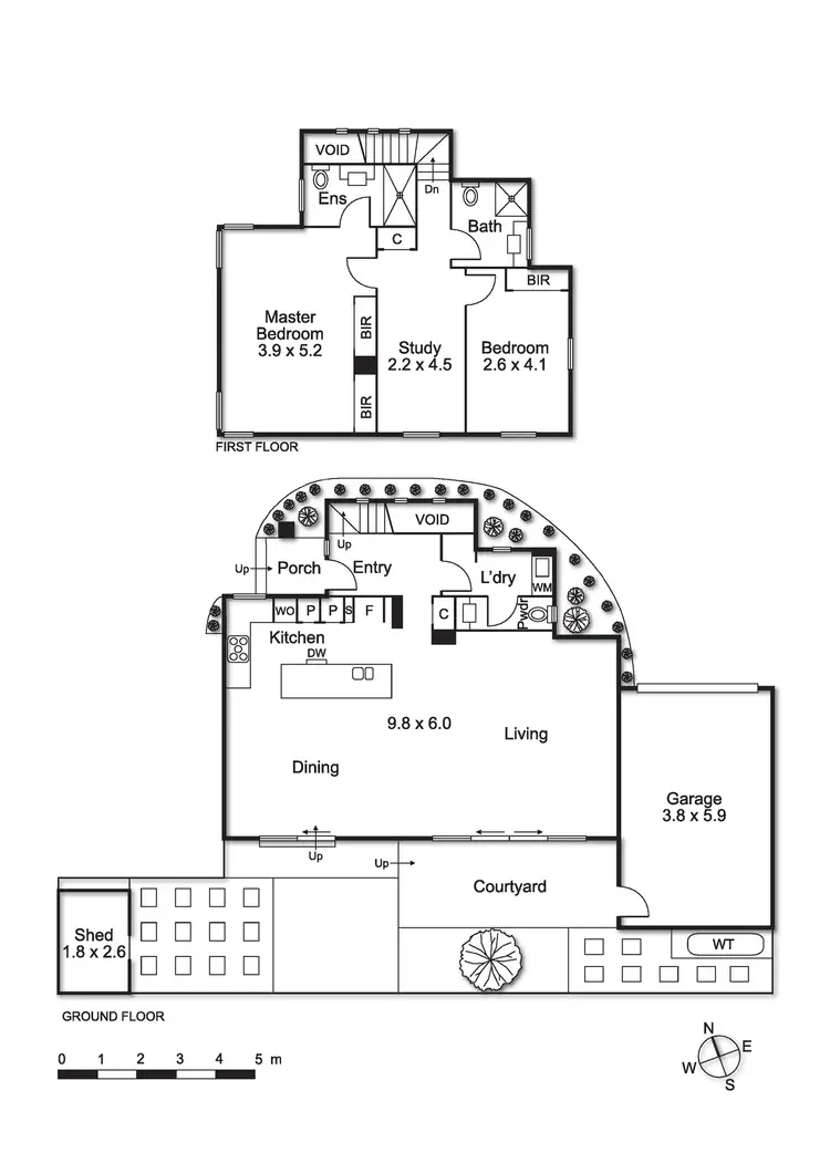 Floorplan of Homely townhouse listing, 2/33 Oakleigh Road, Carnegie VIC 3163