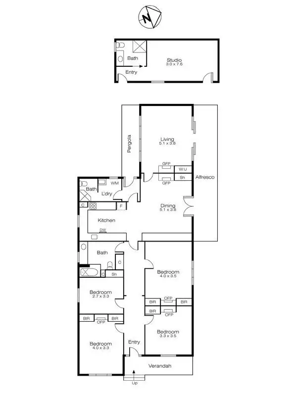 Floorplan of Homely house listing, 55 Loch Avenue, Ballarat Central VIC 3350