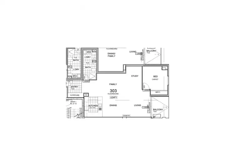 Floorplan of Homely apartment listing, 3.03/40 Burgundy Street, Heidelberg VIC 3084