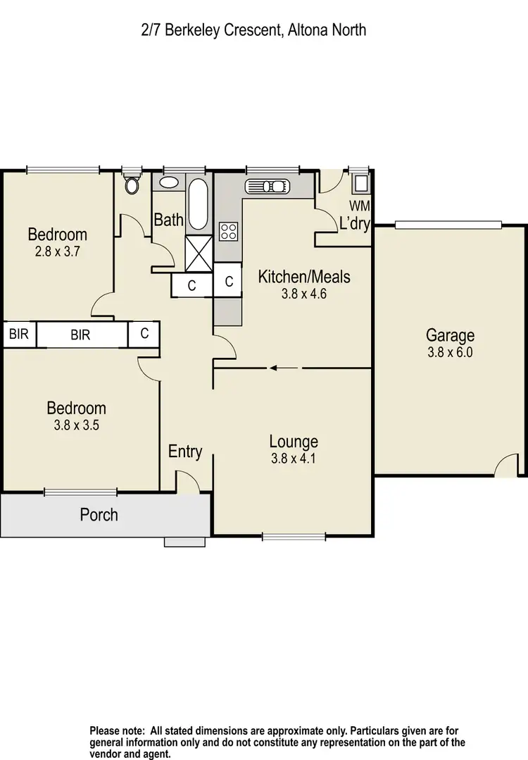 Floorplan of Homely house listing, 2/7 Berkeley Crescent, Altona North VIC 3025