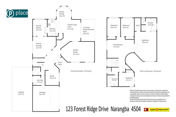 Floorplan of Homely house listing, 123 Forest Ridge Dr, Narangba QLD 4504