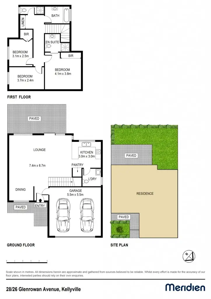 Floorplan of Homely townhouse listing, 28/26 Glenrowan Avenue, Kellyville NSW 2155