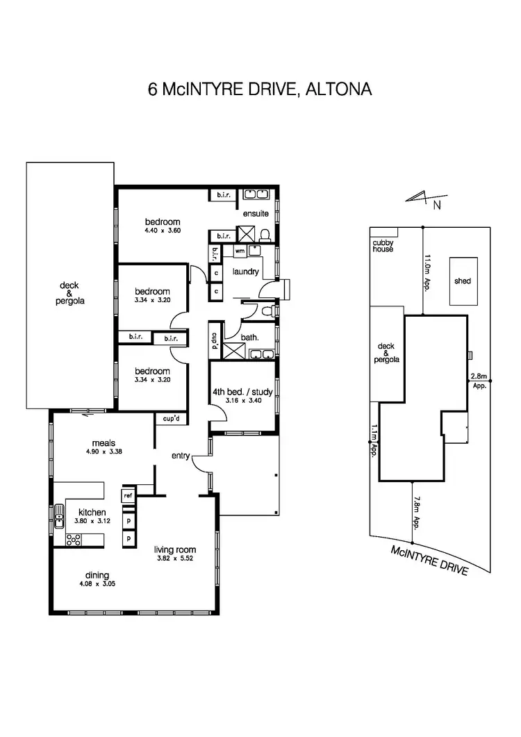 Floorplan of Homely house listing, 6 McIntyre Drive, Altona VIC 3018