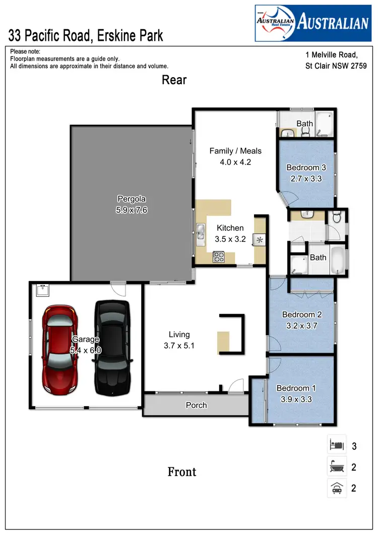 Floorplan of Homely house listing, 33 Pacific Road, Erskine Park NSW 2759