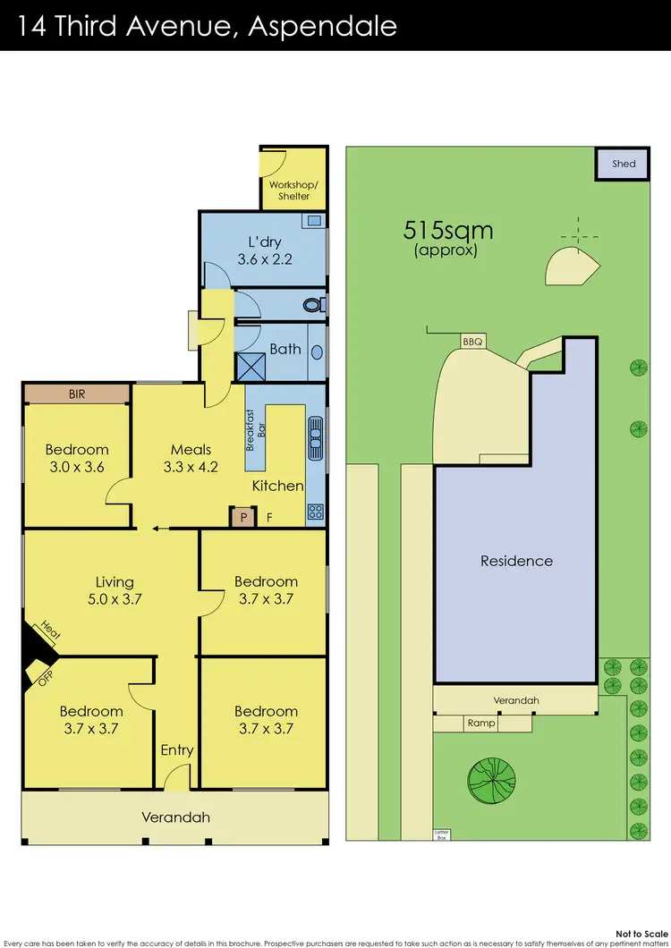 Floorplan of Homely house listing, 14 Third Avenue, Aspendale VIC 3195