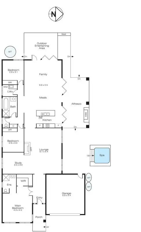 Floorplan of Homely house listing, 25 Howe Street, Miners Rest VIC 3352