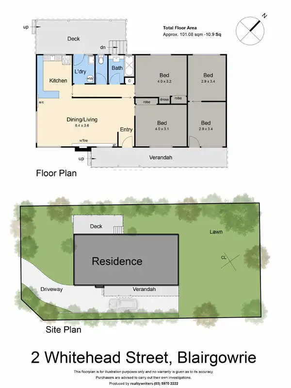 Floorplan of Homely house listing, 2 Whitehead Street, Blairgowrie VIC 3942