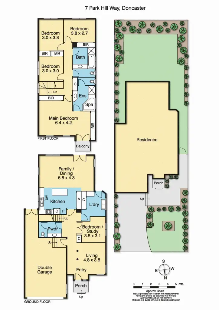 Floorplan of Homely house listing, 7 Park Hill Way, Doncaster VIC 3108