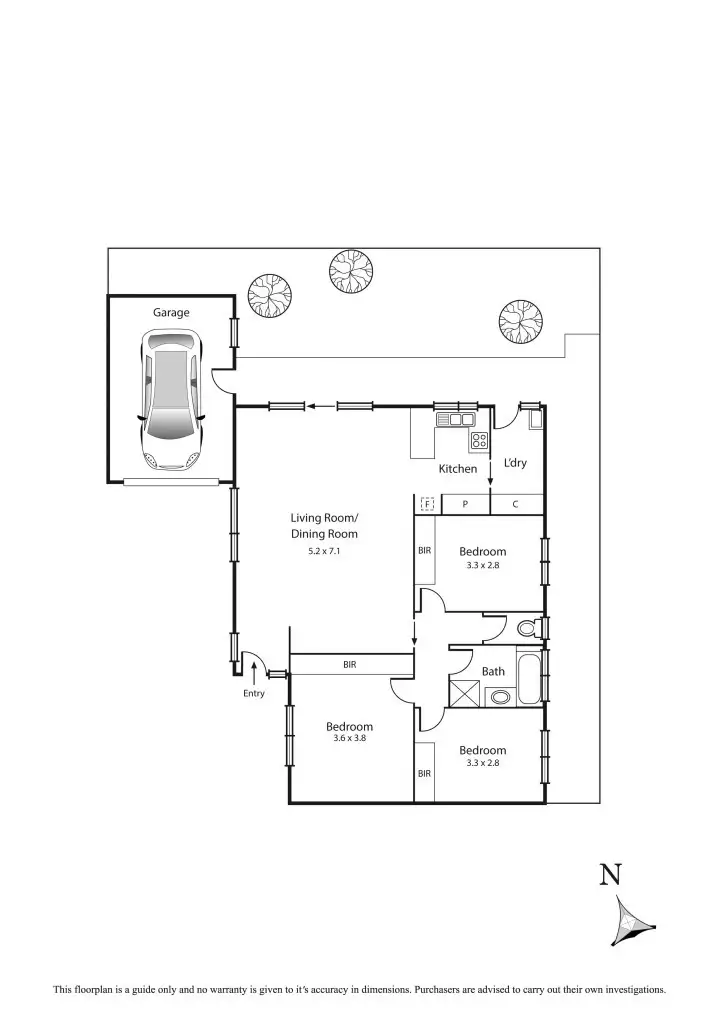 Floorplan of Homely unit listing, 4/32-34 Adamson Street, Braybrook VIC 3019