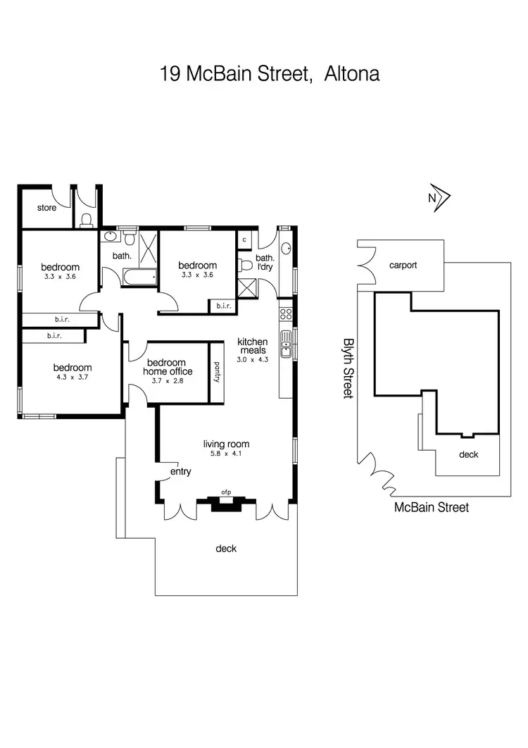 Floorplan of Homely house listing, 19 McBain Street, Altona VIC 3018