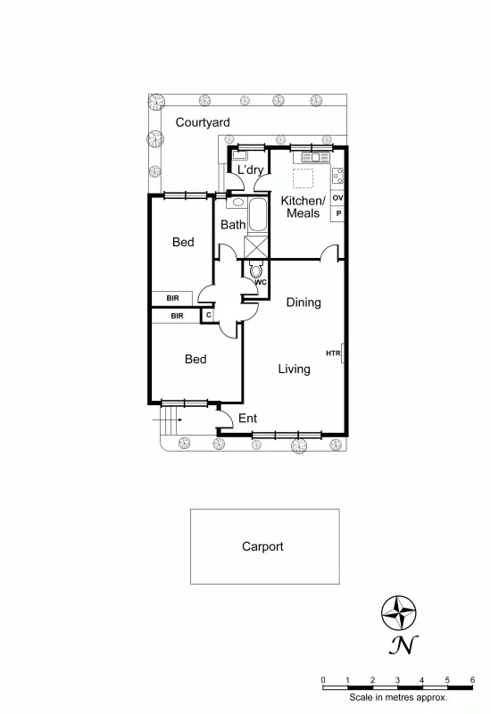 Floorplan of Homely unit listing, 4/10 Capitol Avenue, Mckinnon VIC 3204