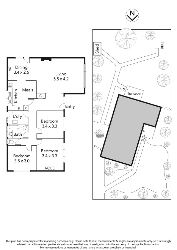 Floorplan of Homely house listing, 30 Risdon Drive, Notting Hill VIC 3168