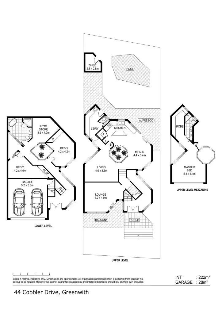 Floorplan of Homely house listing, 44 Cobbler Drive, Greenwith SA 5125