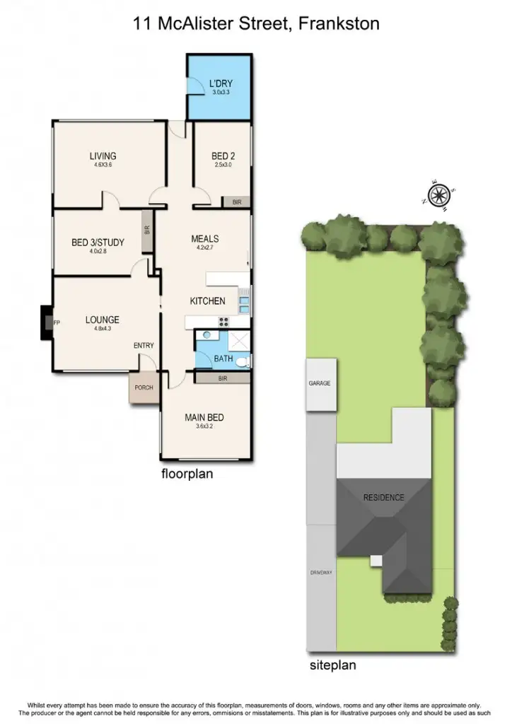 Floorplan of Homely house listing, 11 McAlister Street, Frankston VIC 3199