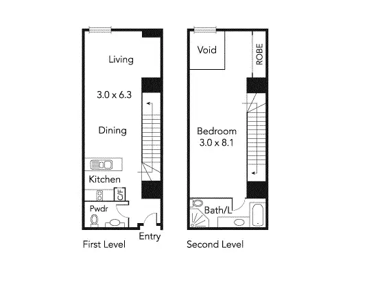 Floorplan of Homely apartment listing, 312/394 Collins Street, Melbourne VIC 3000