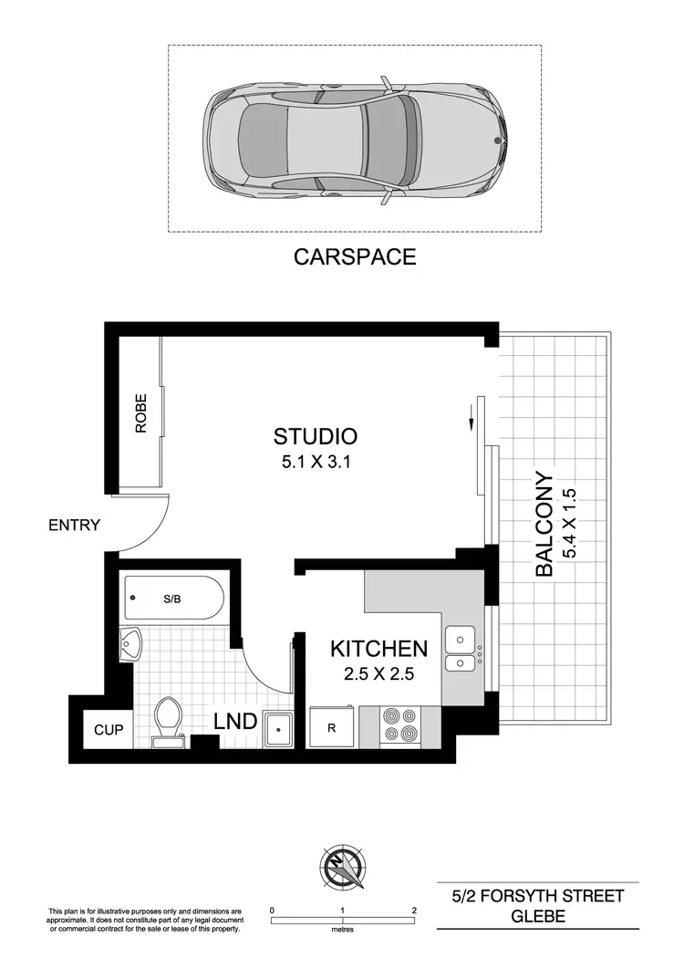 Floorplan of Homely house listing, 5/2 Forsyth Street, Glebe NSW 2037