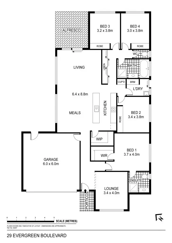 Floorplan of Homely house listing, 29 Evergreen Boulevard, Jackass Flat VIC 3556