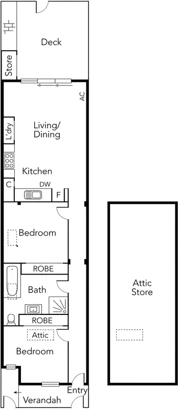 Floorplan of Homely house listing, 14 Ingles Street, Port Melbourne VIC 3207