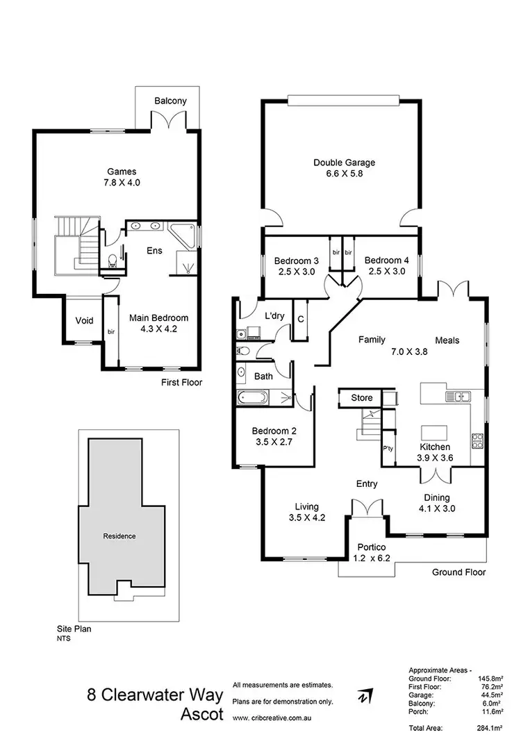 Floorplan of Homely house listing, 8 Clearwater Way, Ascot WA 6104