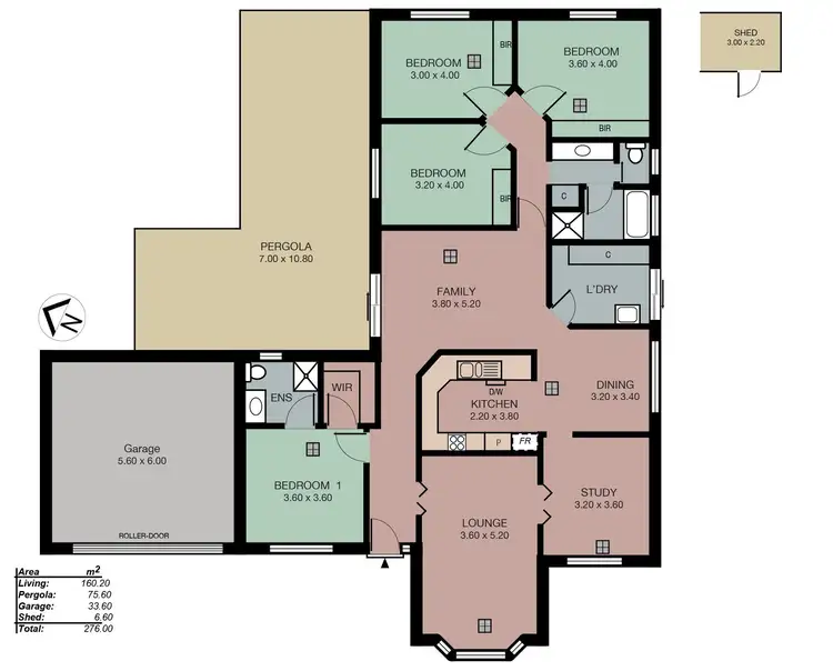 Floorplan of Homely house listing, 72 Megan Circuit, Nairne SA 5252