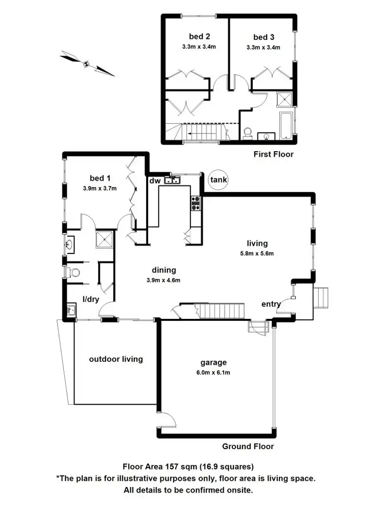 Floorplan of Homely townhouse listing, 1/99 Maroondah Highway, Healesville VIC 3777