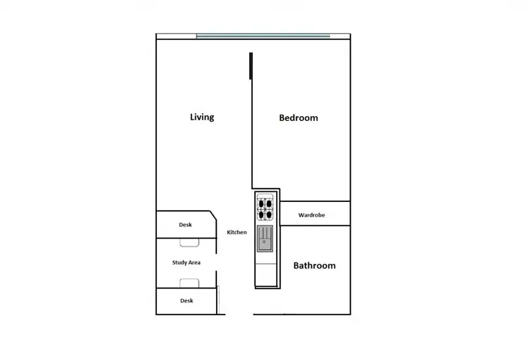 Floorplan of Homely apartment listing, 816/800 Swanston Street, Carlton VIC 3053