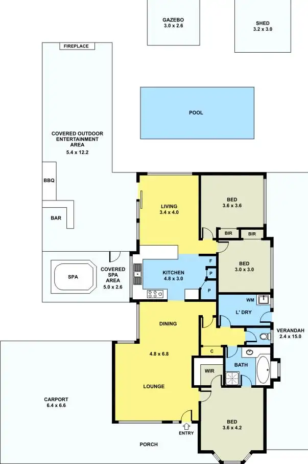 Floorplan of Homely house listing, 8 Minton Close, Boronia VIC 3155