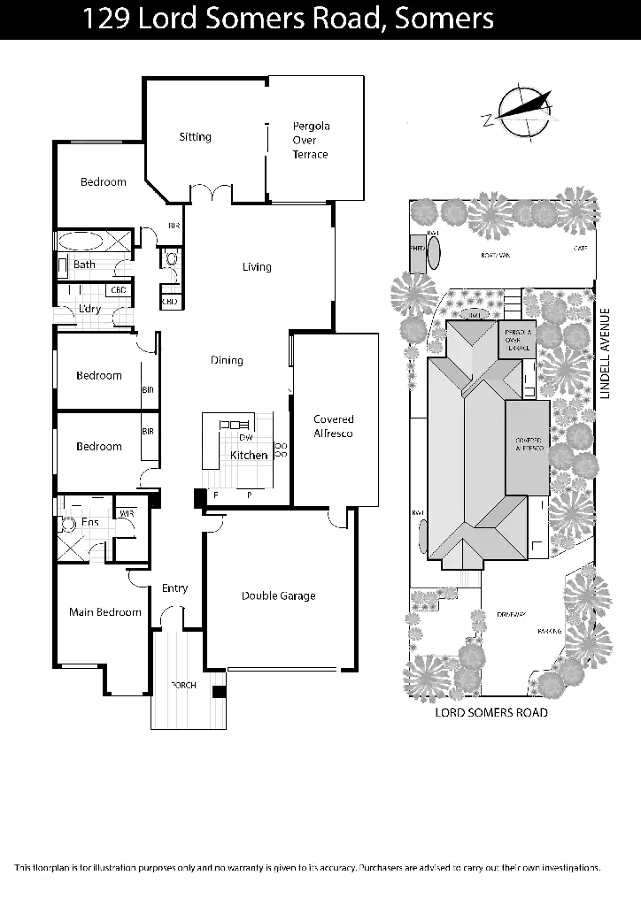 Floorplan of Homely house listing, 129 Lord Somers Road, Somers VIC 3927