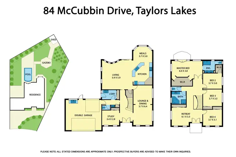 Floorplan of Homely house listing, 84 McCubbin Drive, Taylors Lakes VIC 3038