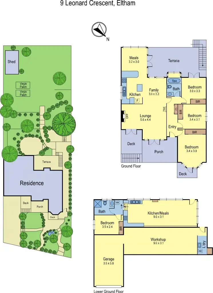 Floorplan of Homely house listing, 9 Leonard Crescent, Eltham VIC 3095