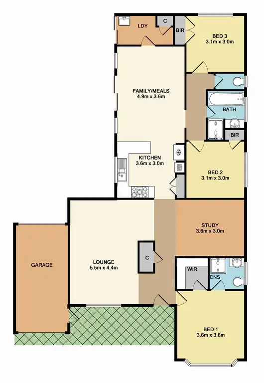 Floorplan of Homely house listing, 4 Jabiru Way, Whittlesea VIC 3757