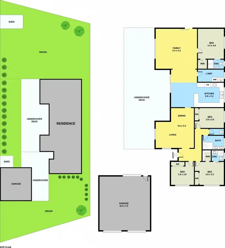 Floorplan of Homely house listing, 95 Rokewood Crescent, Meadow Heights VIC 3048