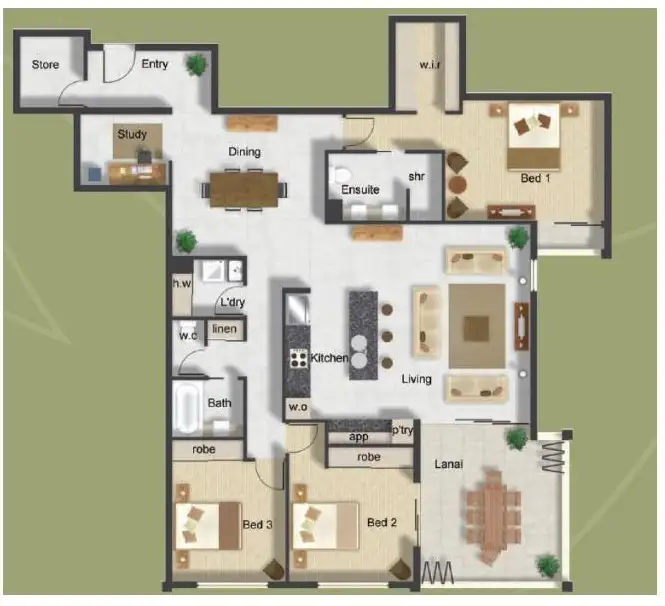 Floorplan of Homely unit listing, 59/168 Moore Road, Kewarra Beach QLD 4879
